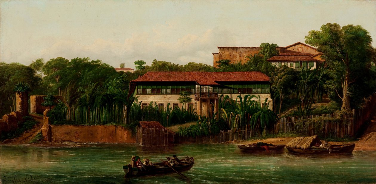 Résidence sur les rives de la rivière Anil - Joseph Léon Righini