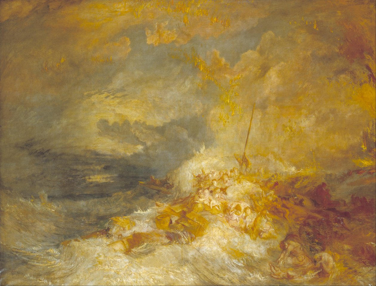 Un désastre en mer - Joseph Mallord William Turner