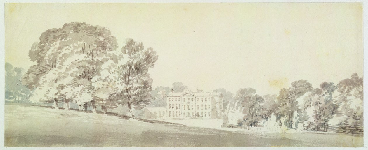 Maison géorgienne à trois étages dans un parc, vers 1795 - Joseph Mallord William Turner