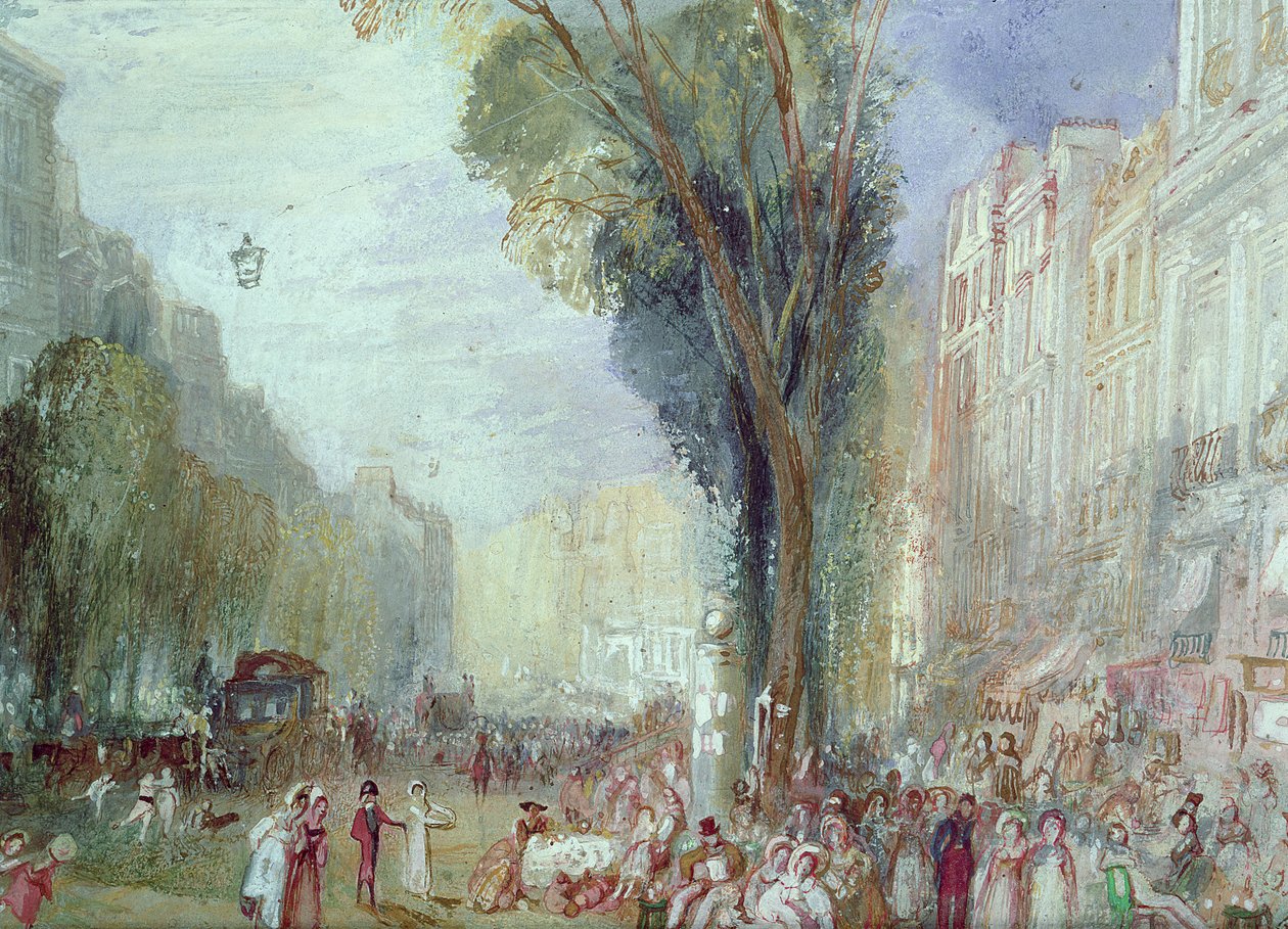 Boulevard des Italiens, Paris - Joseph Mallord William Turner