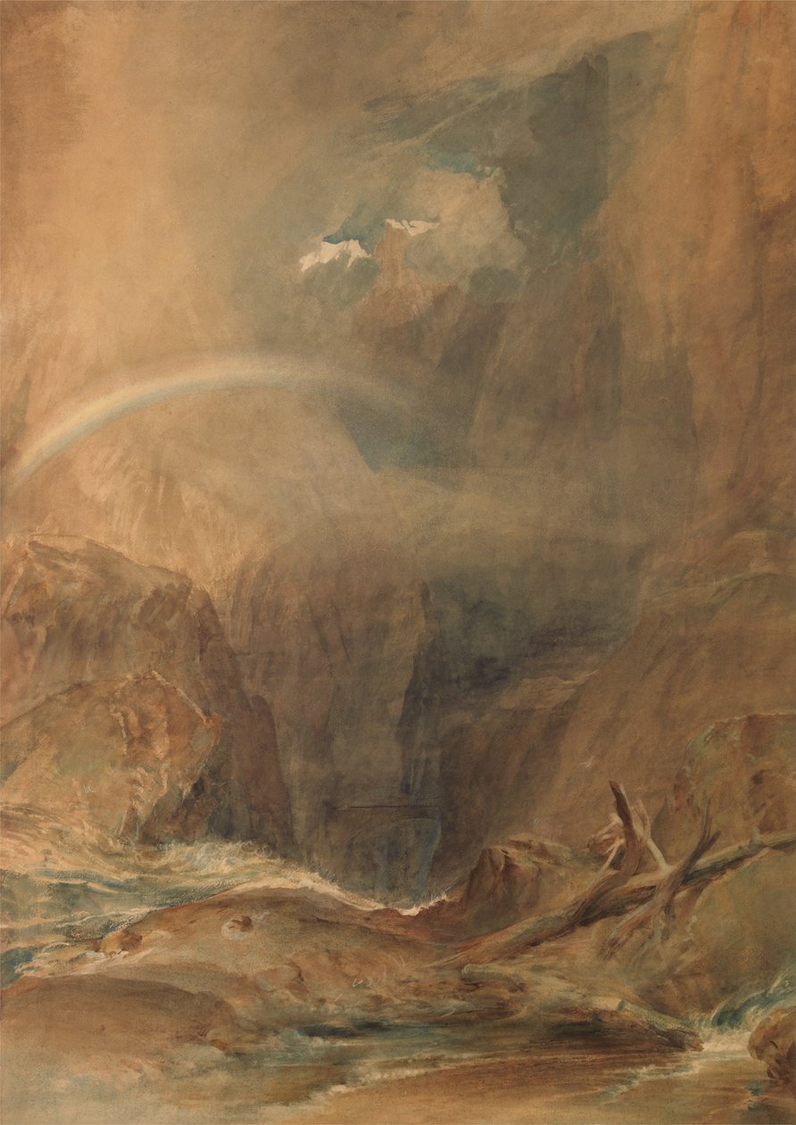 Pont du Diable, col du Saint-Gothard - Joseph Mallord William Turner