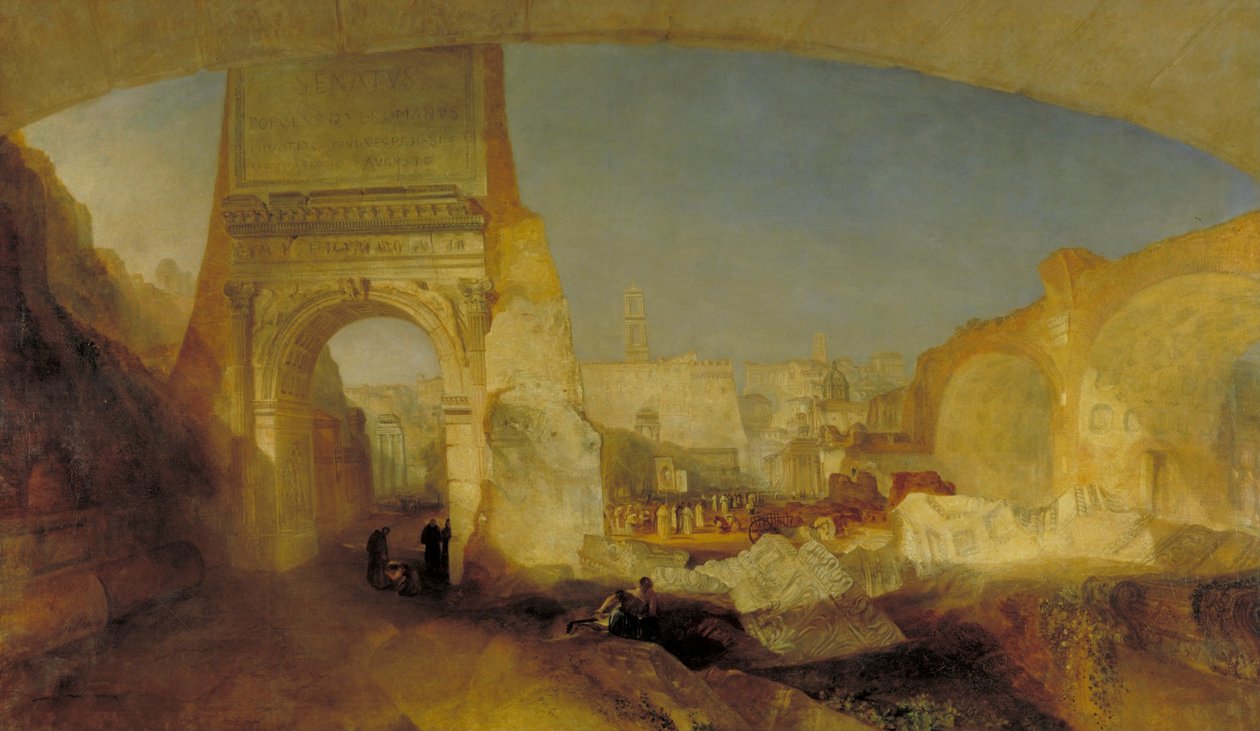 Forum Romanum, pour le musée de M. Soane - Joseph Mallord William Turner