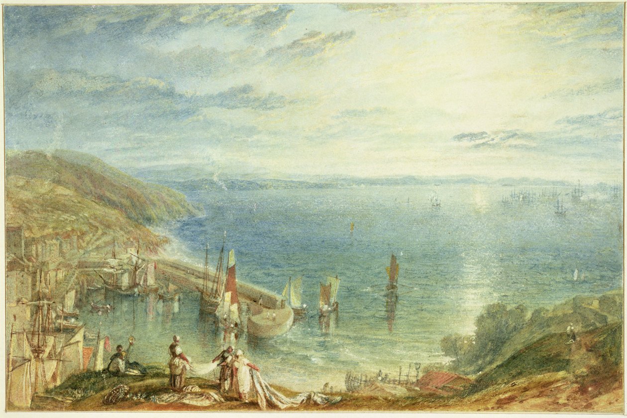Torbay depuis Brixham, c.1816-17 - Joseph Mallord William Turner