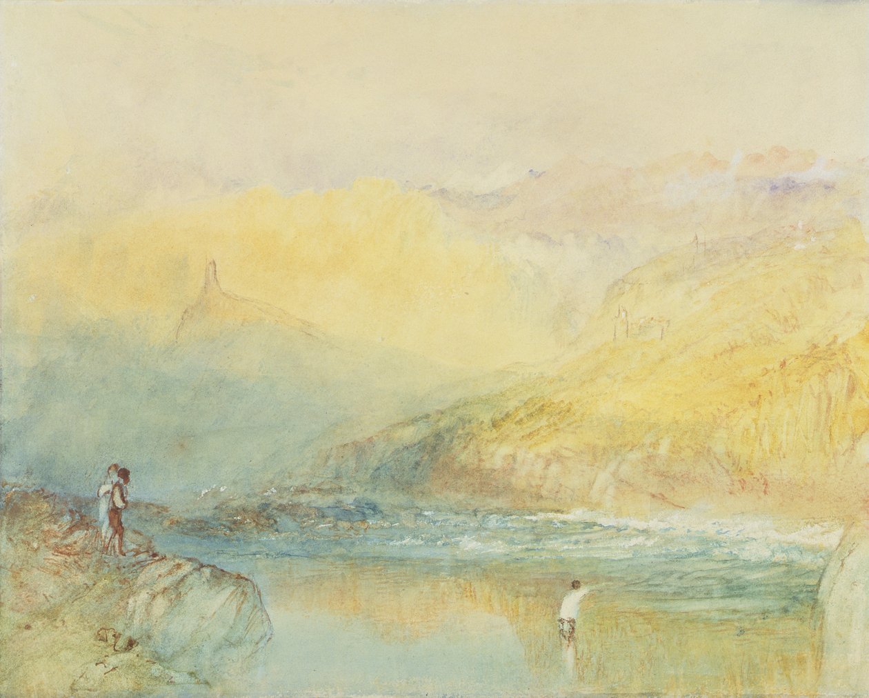 Sur la Moselle, près de Traben Trarbach, vers 1841 - Joseph Mallord William Turner