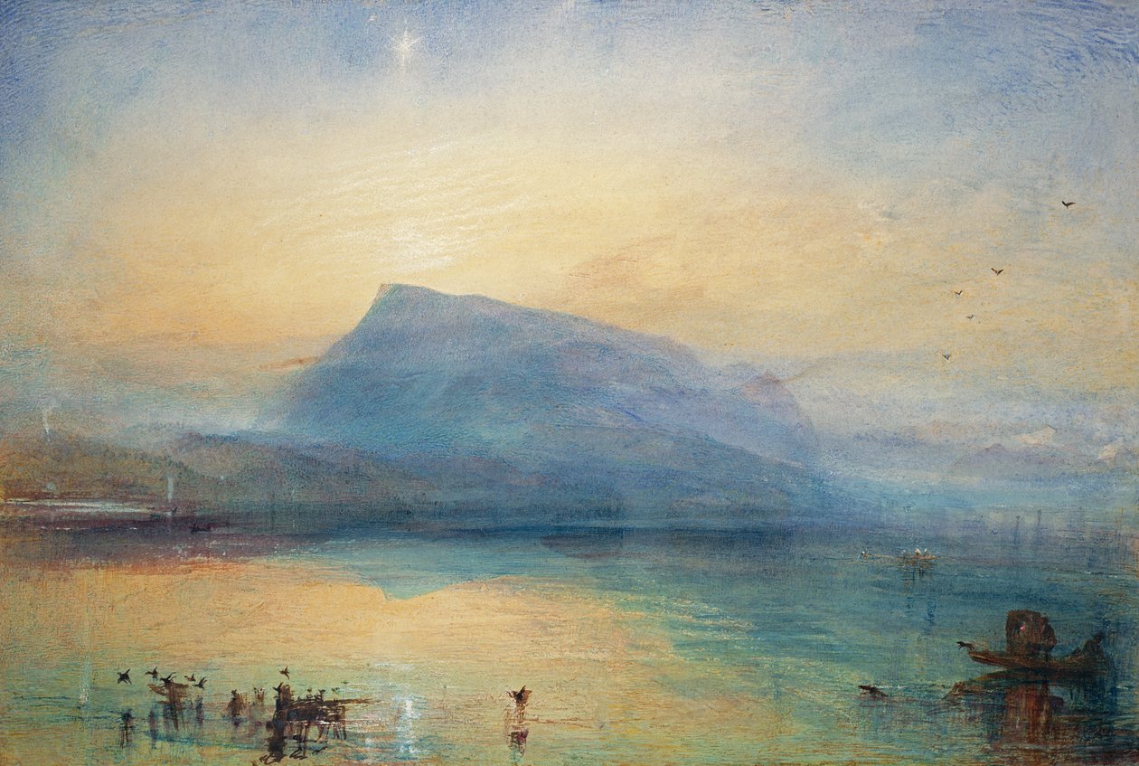 Le Blue Rigi : Lac de Lucerne - Lever de soleil, 1842 - Joseph Mallord William Turner