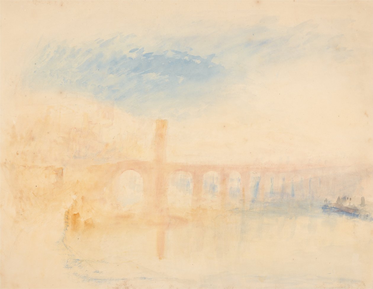 Le pont de la Moselle, Coblence - Joseph Mallord William Turner