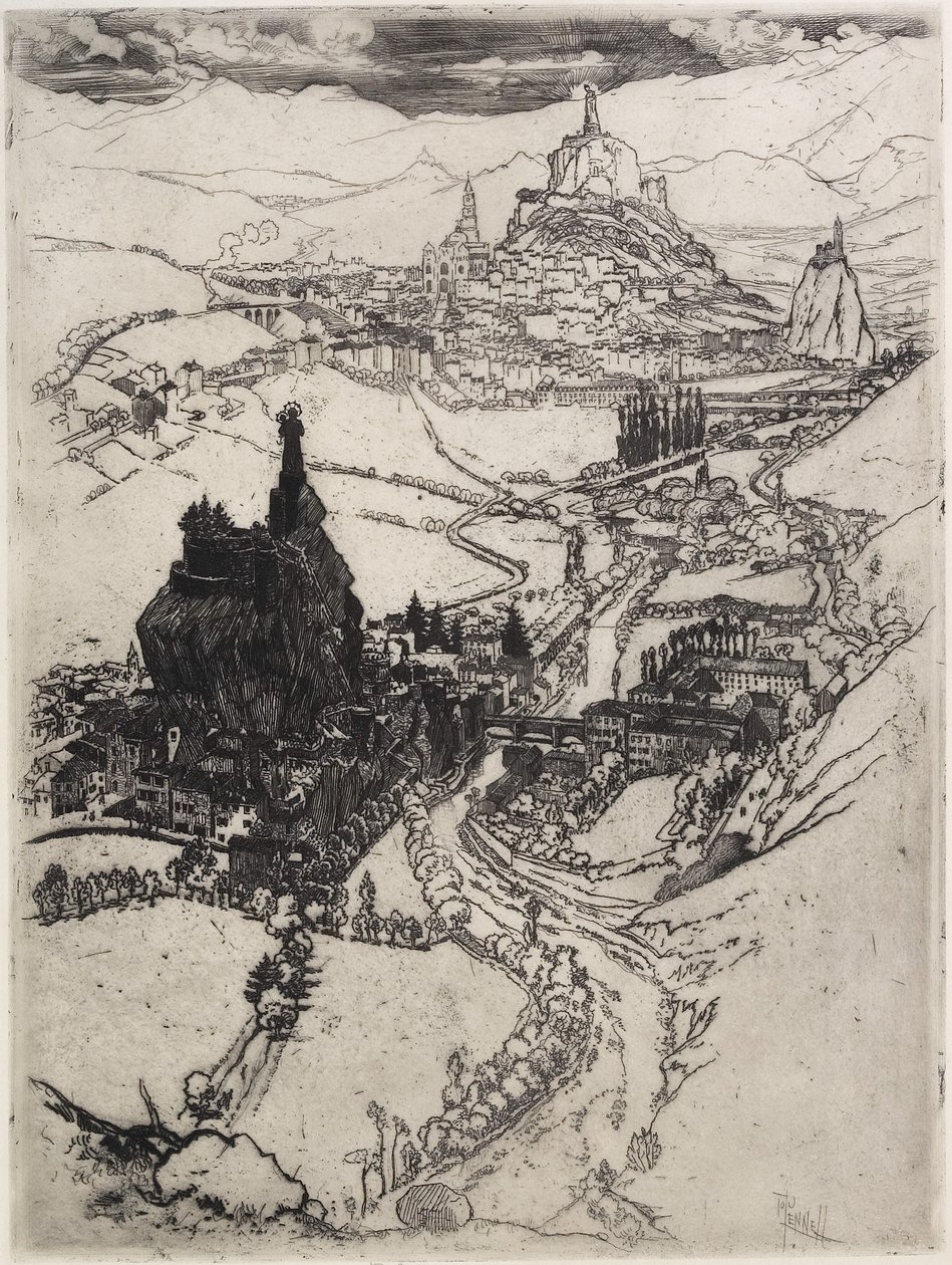 Le Puy, troisième planche, 1894 - Joseph Pennell