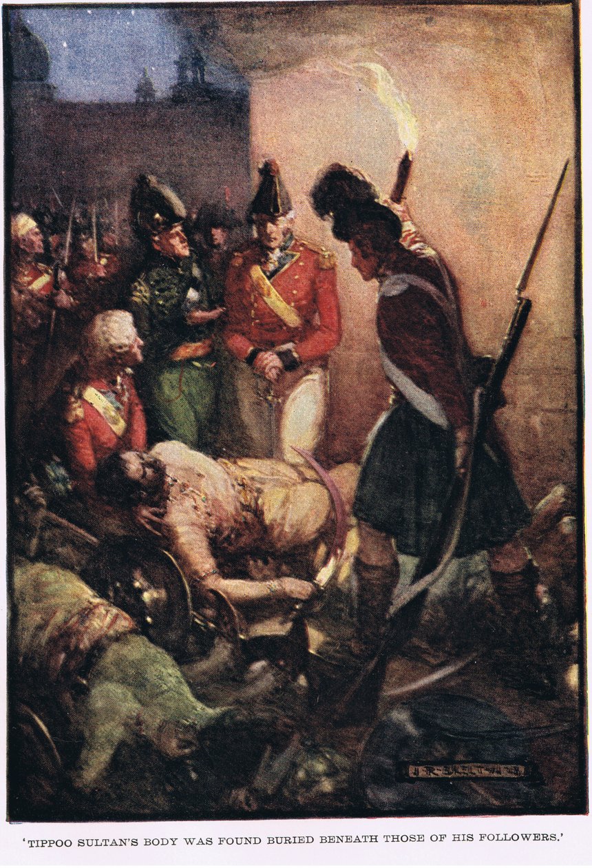 Le corps de Tipoo Sultan a été retrouvé enterré sous ceux de ses partisans - Joseph Ratcliffe Skelton