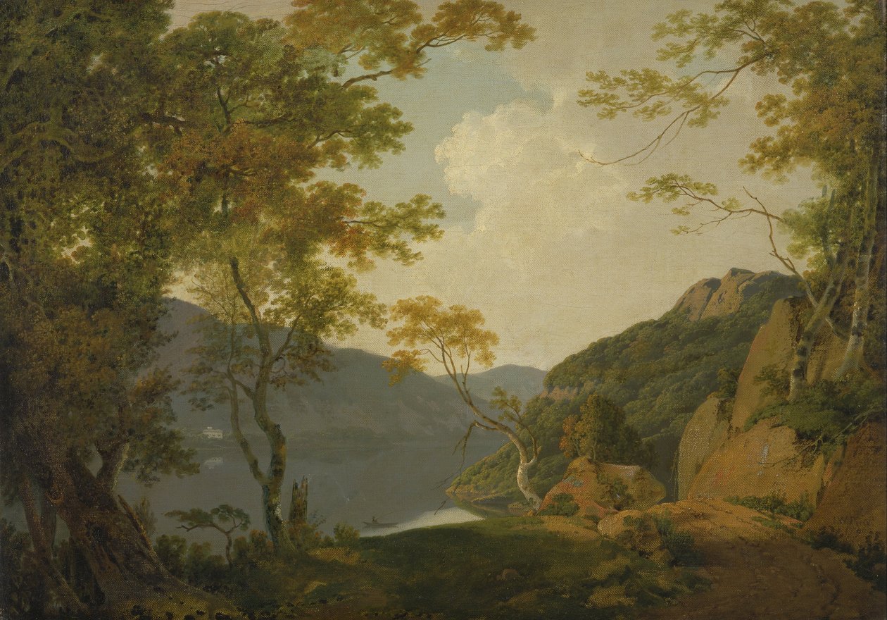 Scène de lac - Joseph Wright of Derby