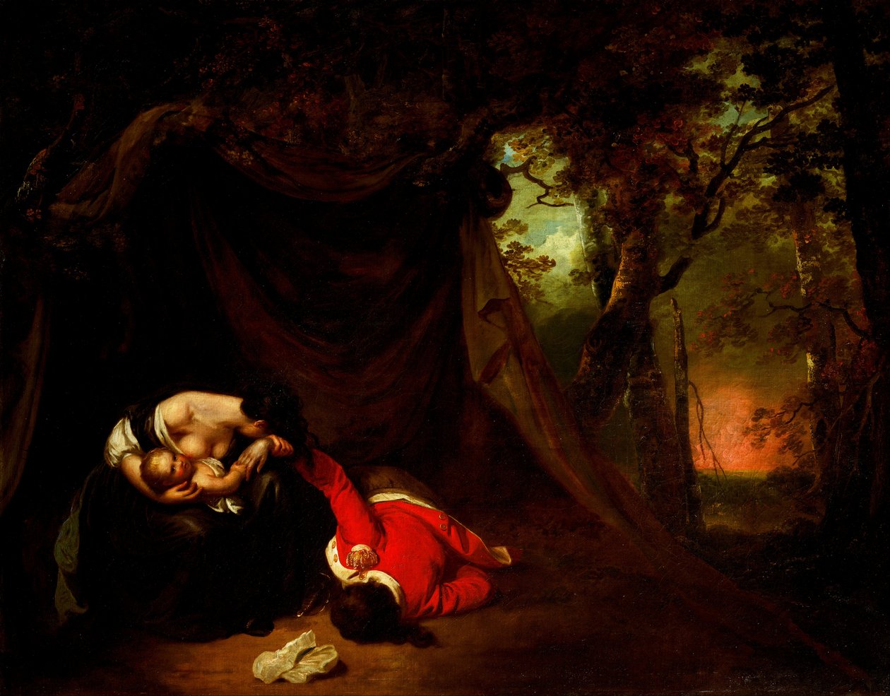 Le Soldat mort - Joseph Wright of Derby