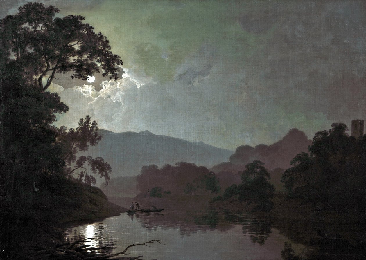 Snowdown au clair de lune, 1792 - Joseph Wright of Derby