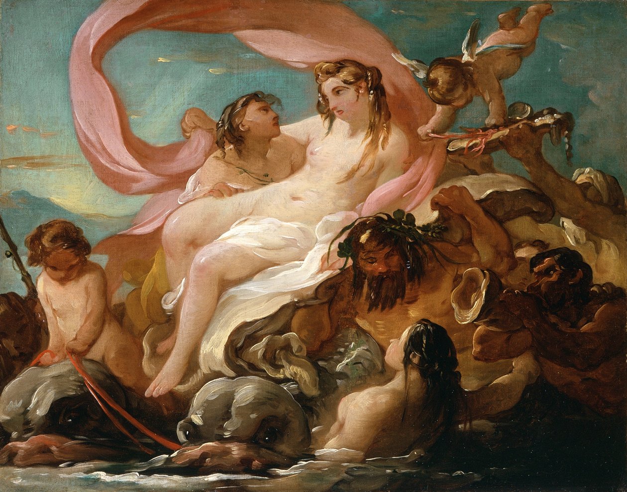 Vénus émergeant de la mer, c.1754-5 - Joseph Marie, the Elder Vien
