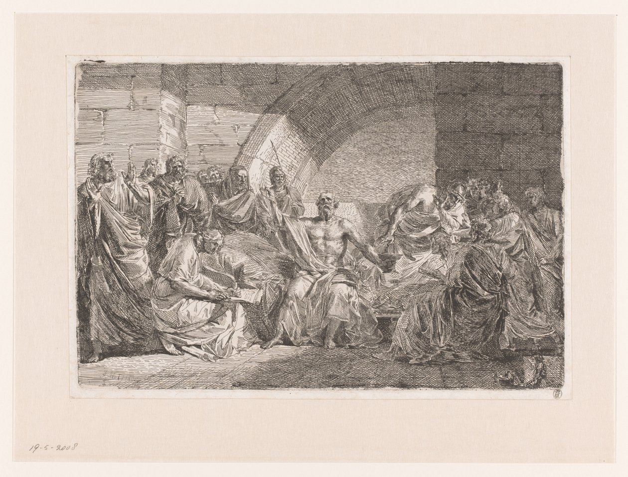 Socrate dicte son testament - Joseph Abel