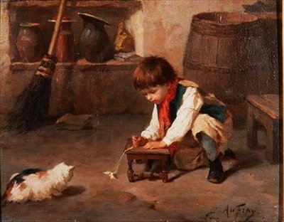 Jouer avec le chaton - Joseph Athanase Aufray