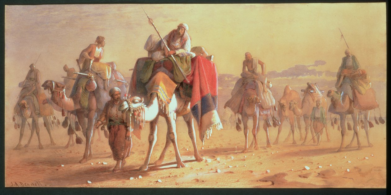 Une caravane arabe - Joseph Austin Benwell