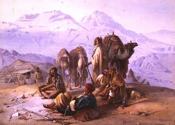 Un campement arabe - Joseph Austin Benwell