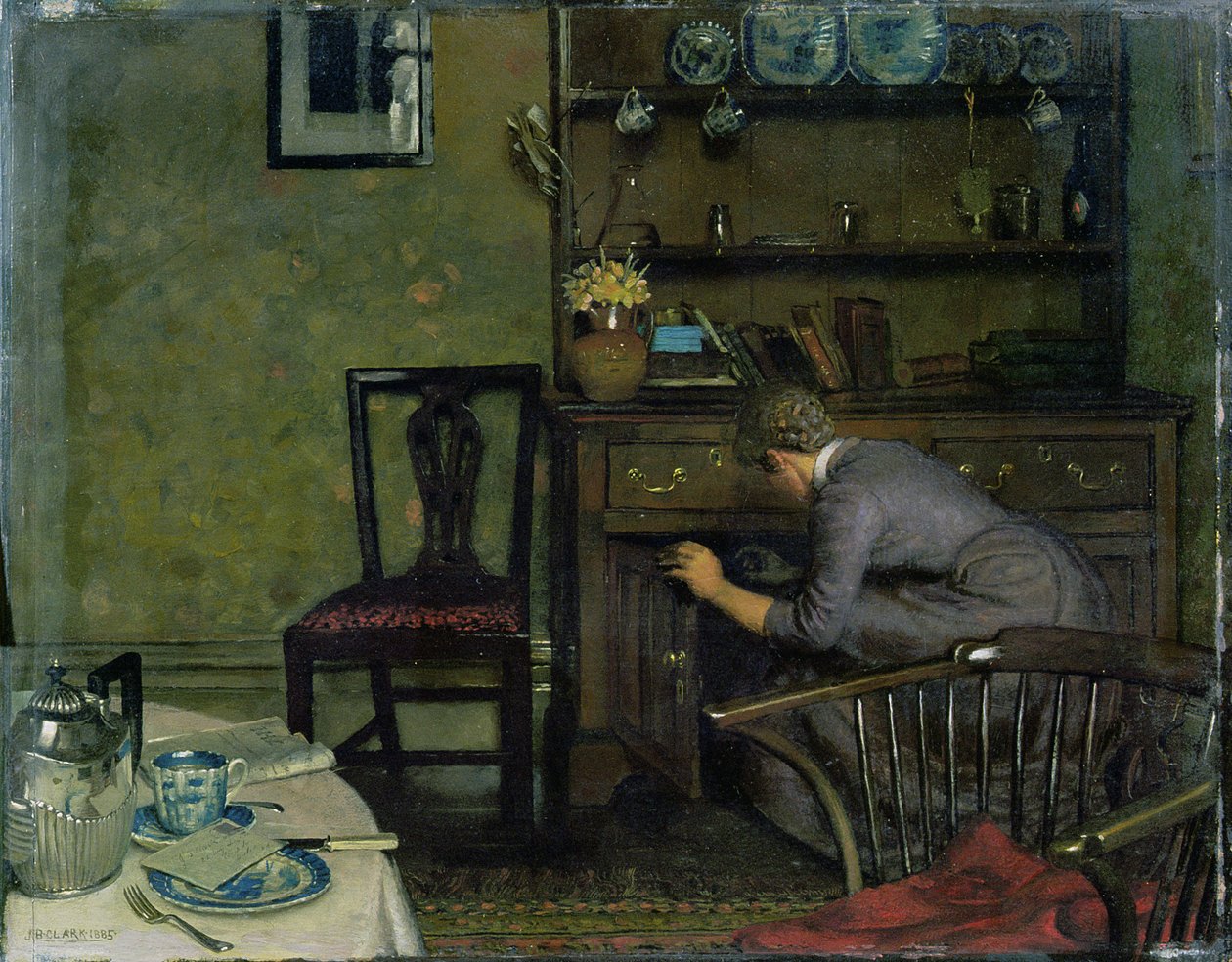 La table du petit-déjeuner du célibataire - Joseph Benwell Clark