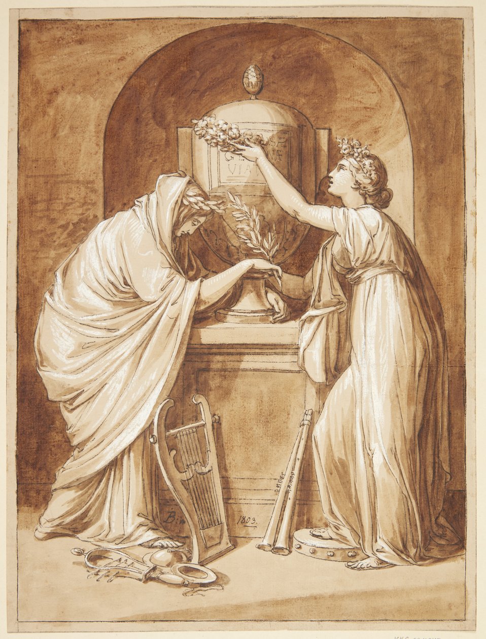 Dessin allégorique - Joseph Bergler