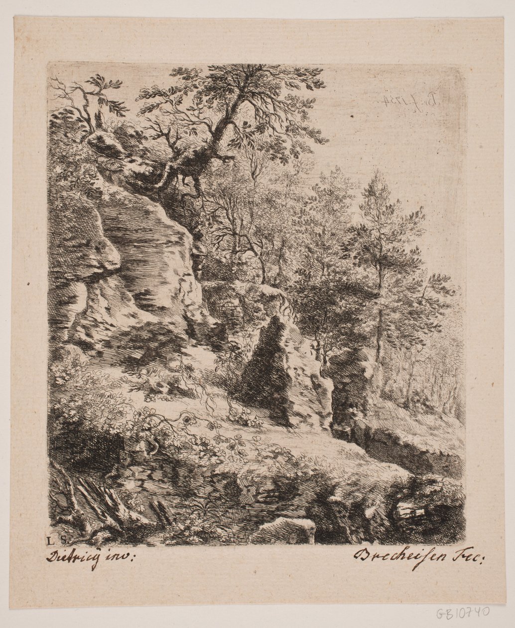 Paysage rocheux - Joseph Brecheisen