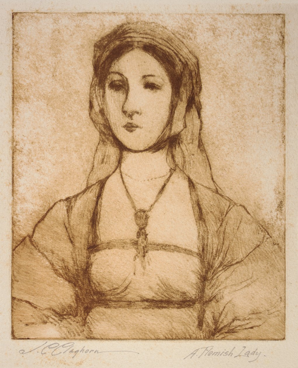 Une dame flamande - Joseph C. Claghorn