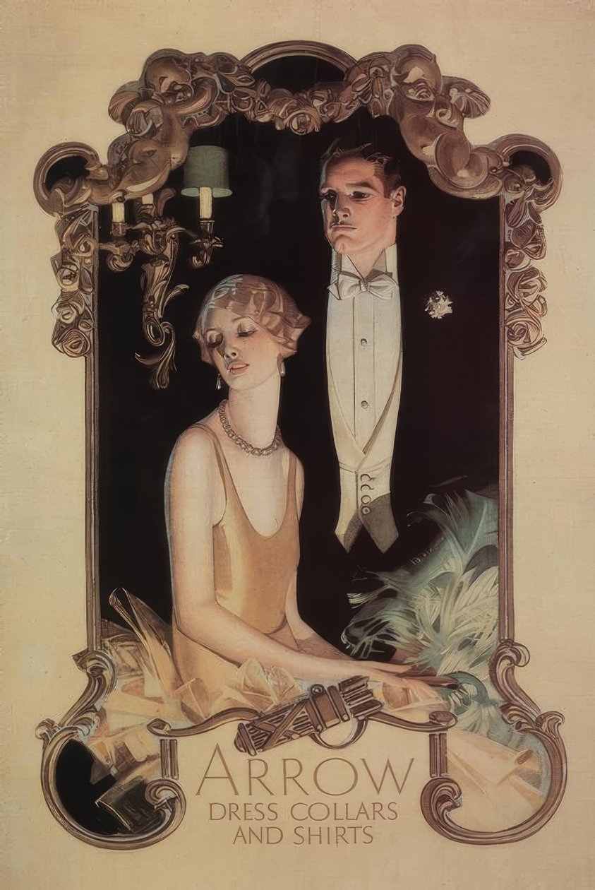 Col et chemises Arrow Dress - Joseph C. Leyendecker