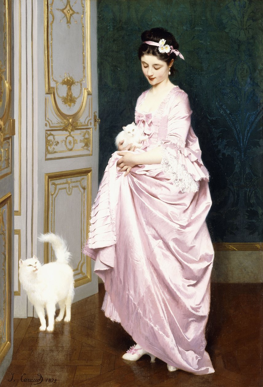 Affection féline, 1872 - Joseph Caraud