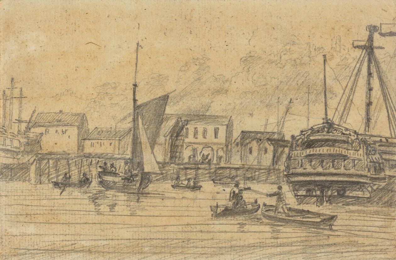 Scène de port - Joseph Cartwright