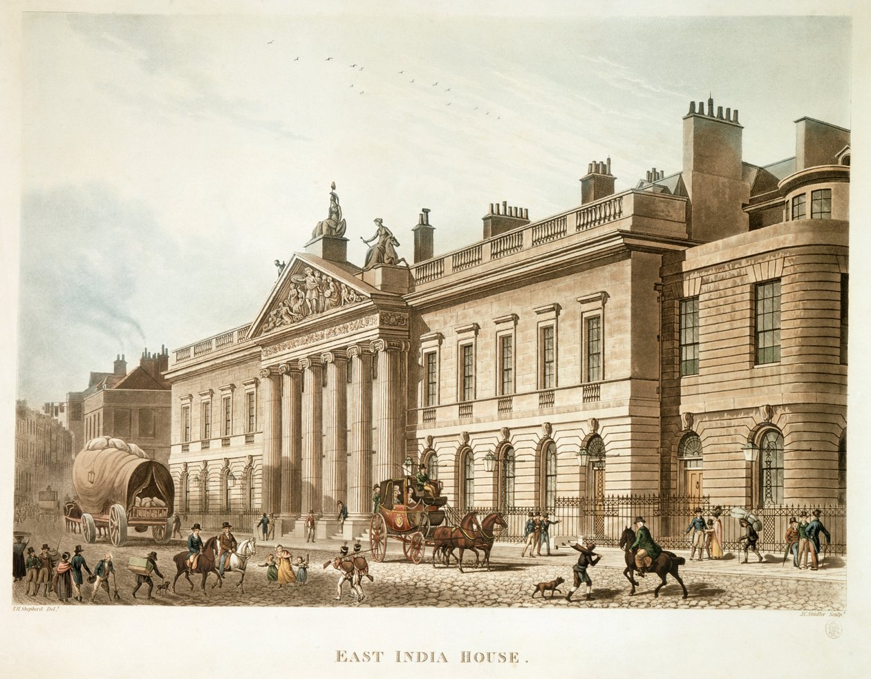 East India House, Londres, 1817 - Joseph Constantine Stadler