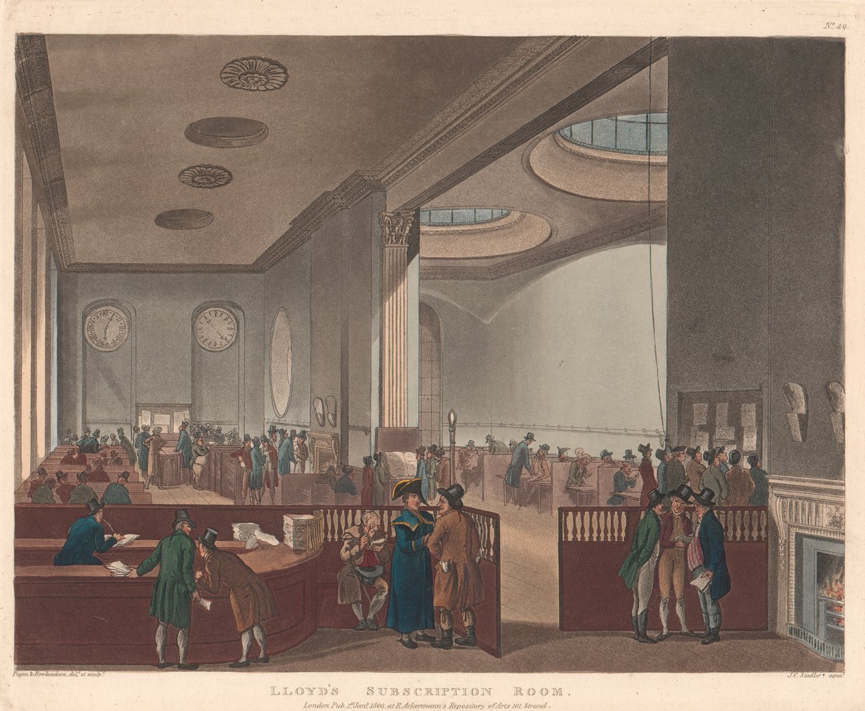 Salle des abonnements de Lloyd - Joseph Constantine Stadler