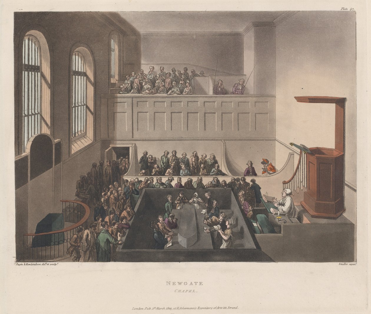 Chapelle de Newgate, 1809 - Joseph Constantine Stadler