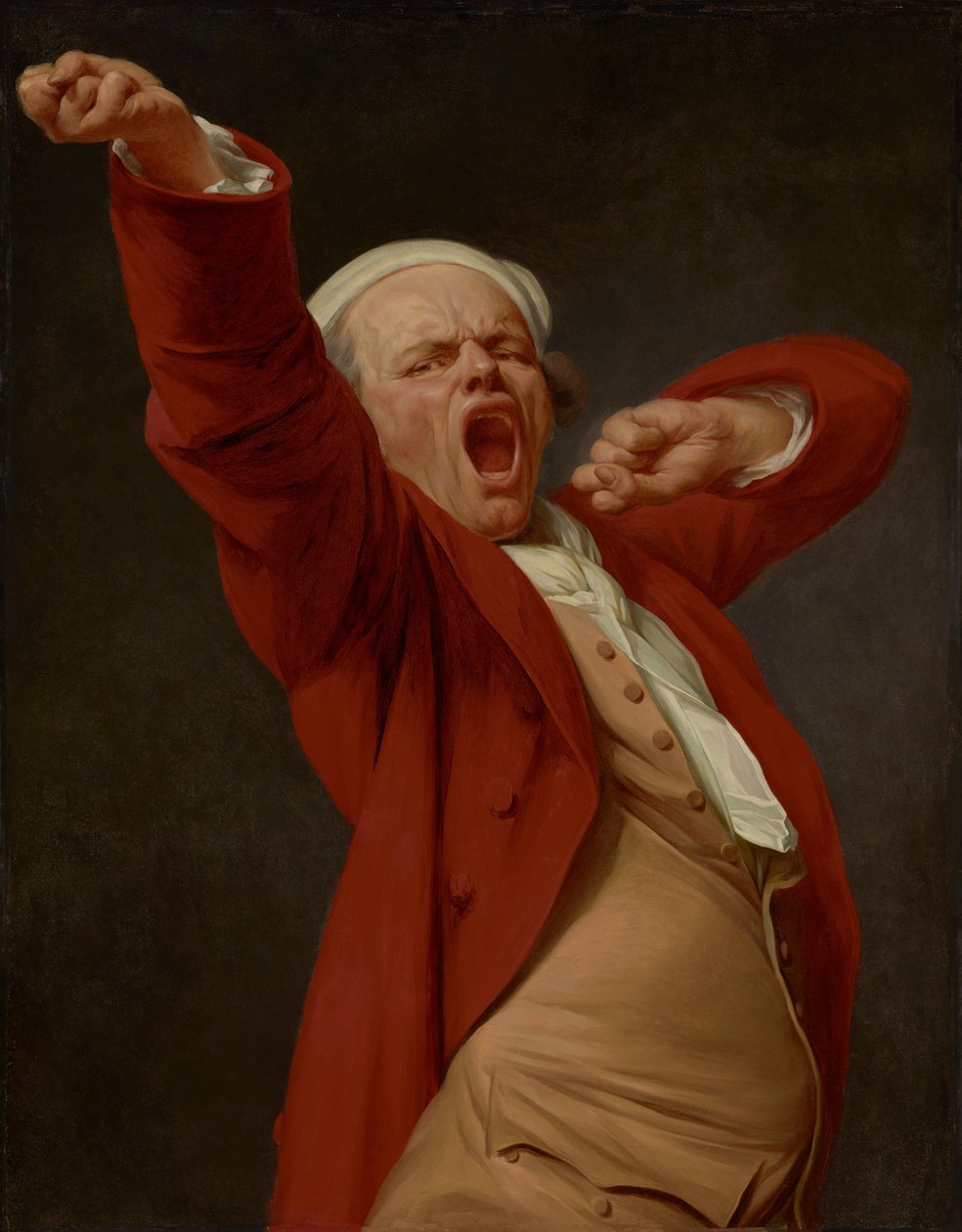 Autoportrait, bâillement - Joseph Ducreux