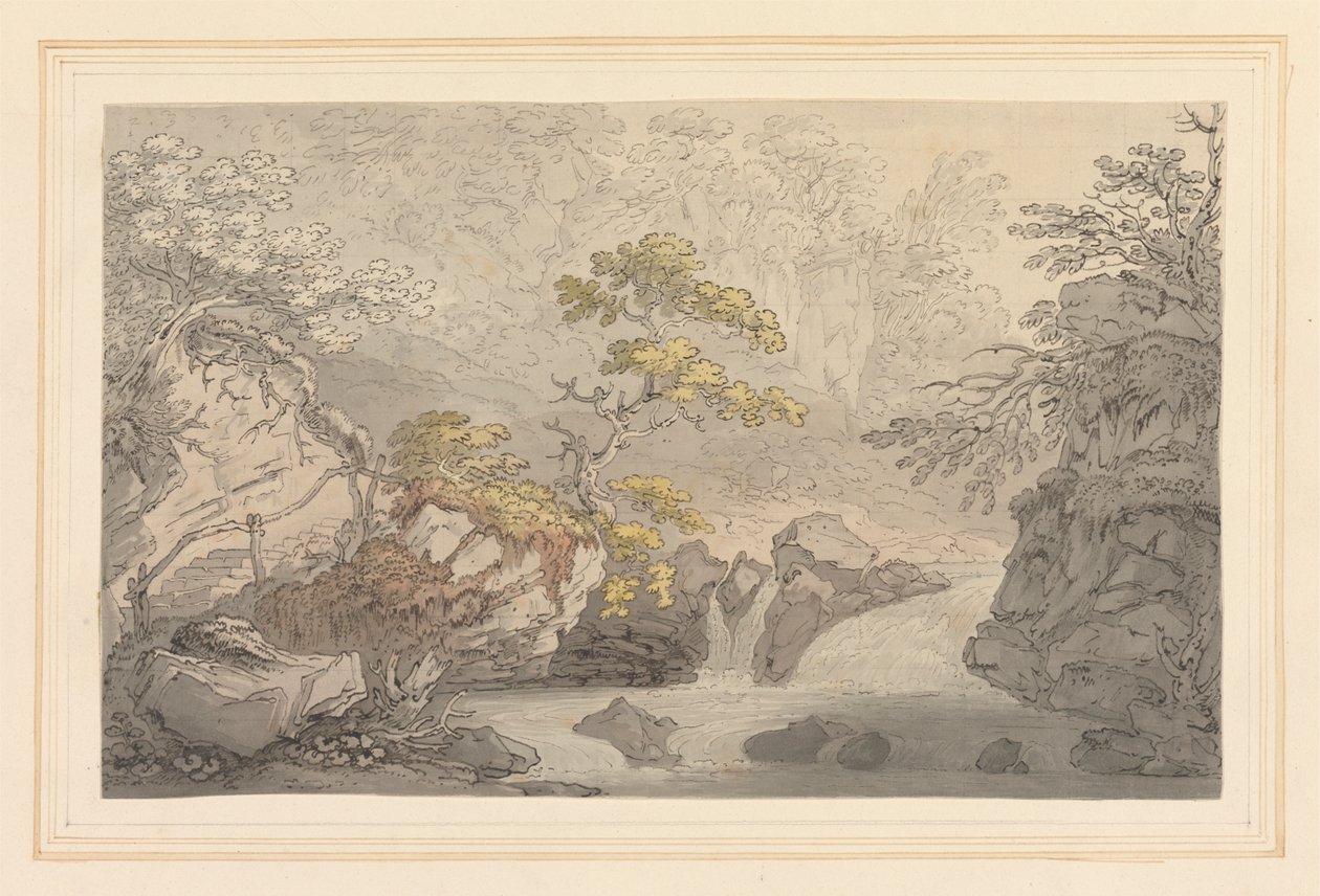 Vue de Nunery dans le Cumberland - Joseph Farington
