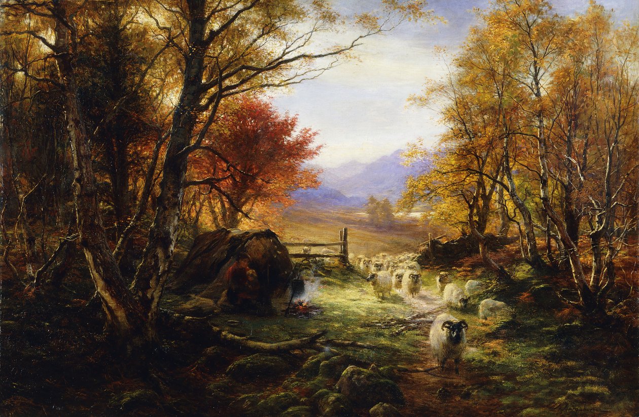 Changer de pâturages, soir - Joseph Farquharson
