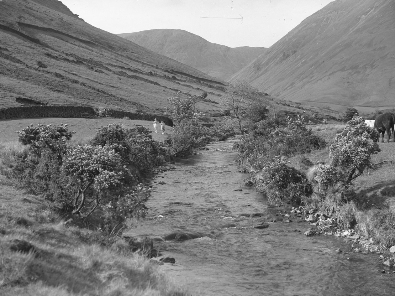 Un ruisseau traversant le paysage de Wastwater - Joseph Hardman