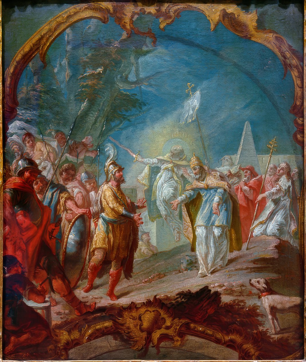 Attila devant le pape Léon I - Joseph Ignaz Appiani