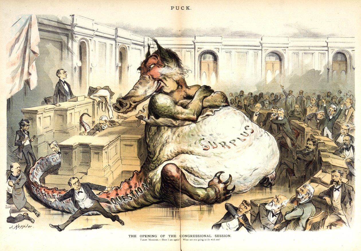 Ouverture de la session du Congrès, 1887 - Joseph Keppler