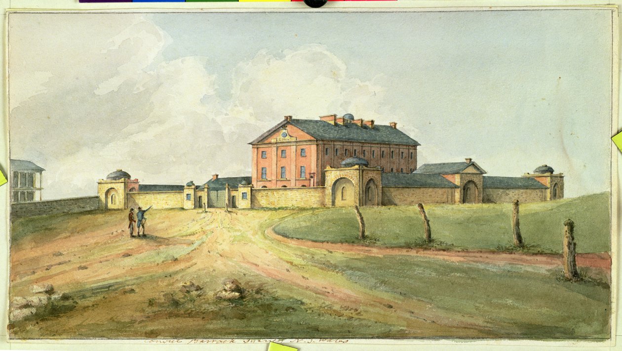 Hyde Park Barracks, Sydney, c.1820 - Joseph Lycett