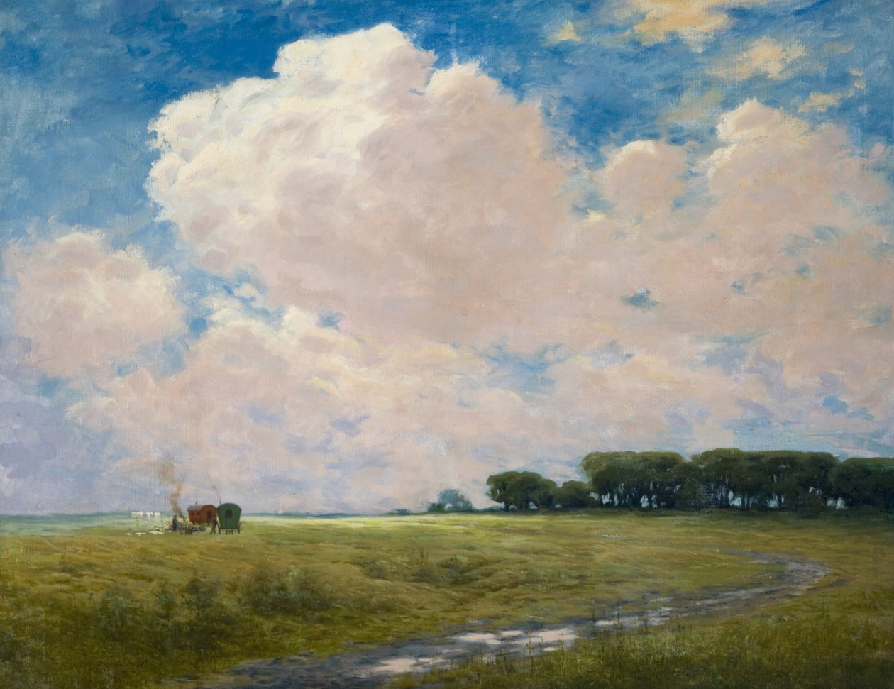 Campement de gitans sur le Curragh - Joseph Malachy Kavanagh