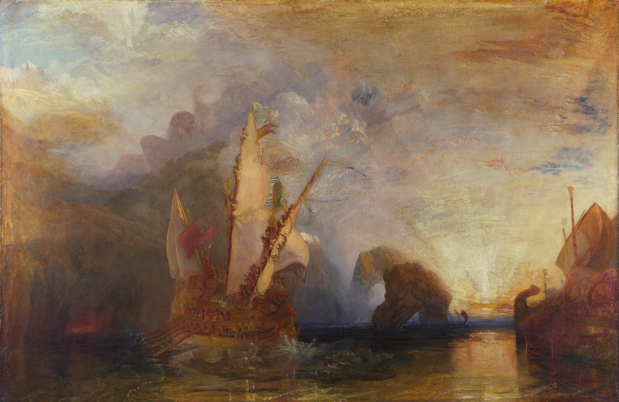 Ulysse raillant Polyphème - Joseph Mallord William Turner
