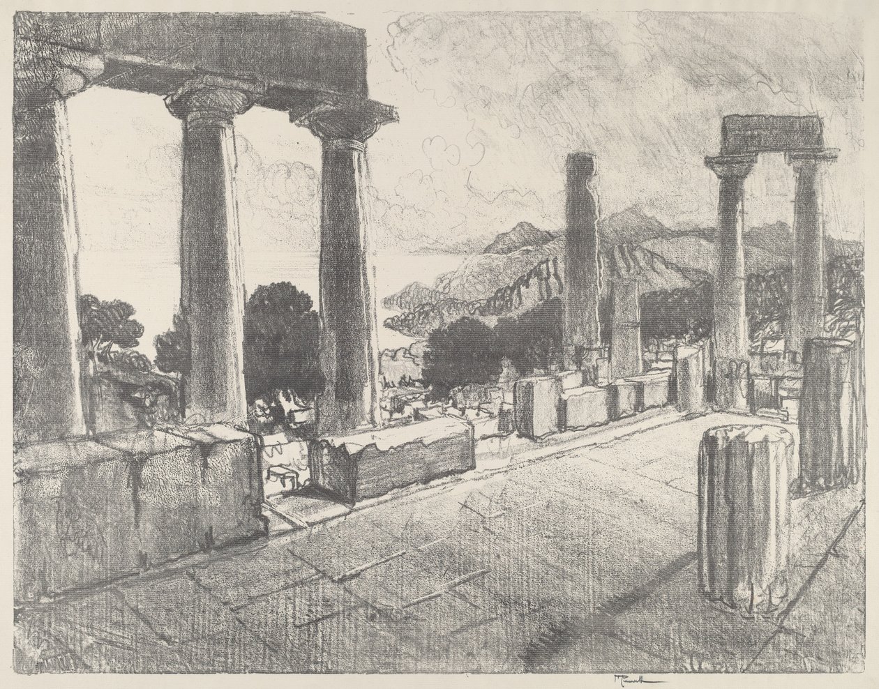 Égine, la Forêt-Noire - Joseph Pennell