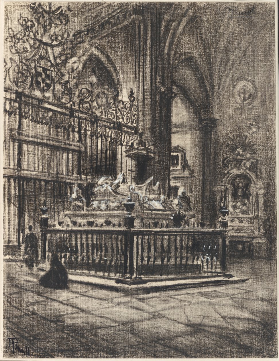 Alcalá, "Le magnifique sarcophage" de Ximenez - Joseph Pennell