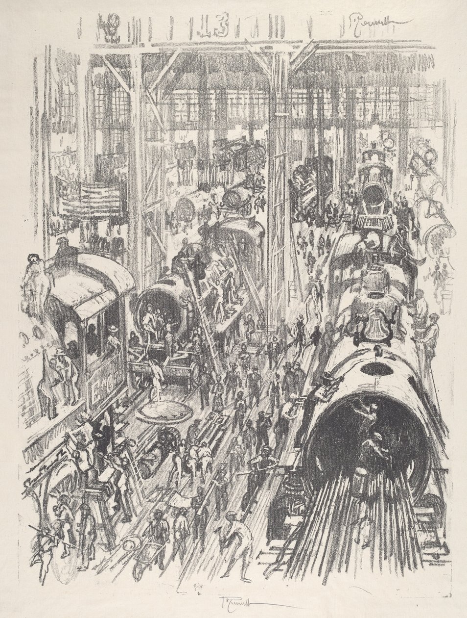 Construction de moteurs pour les Alliés - Joseph Pennell