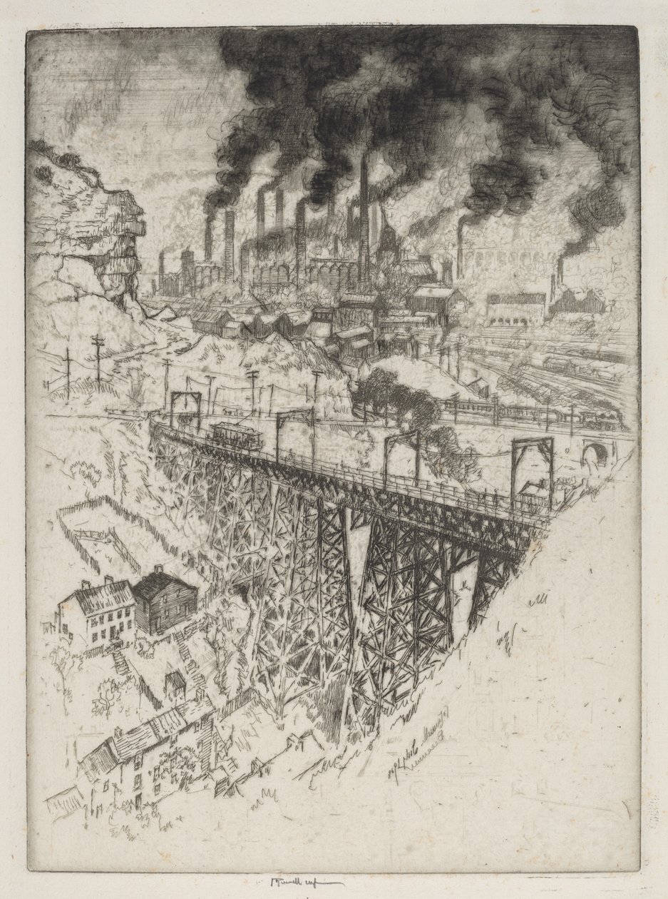 Usines Edgar Thomson, Bessemer - Joseph Pennell