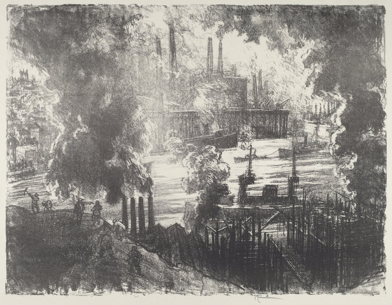 Rivière des munitions - Joseph Pennell