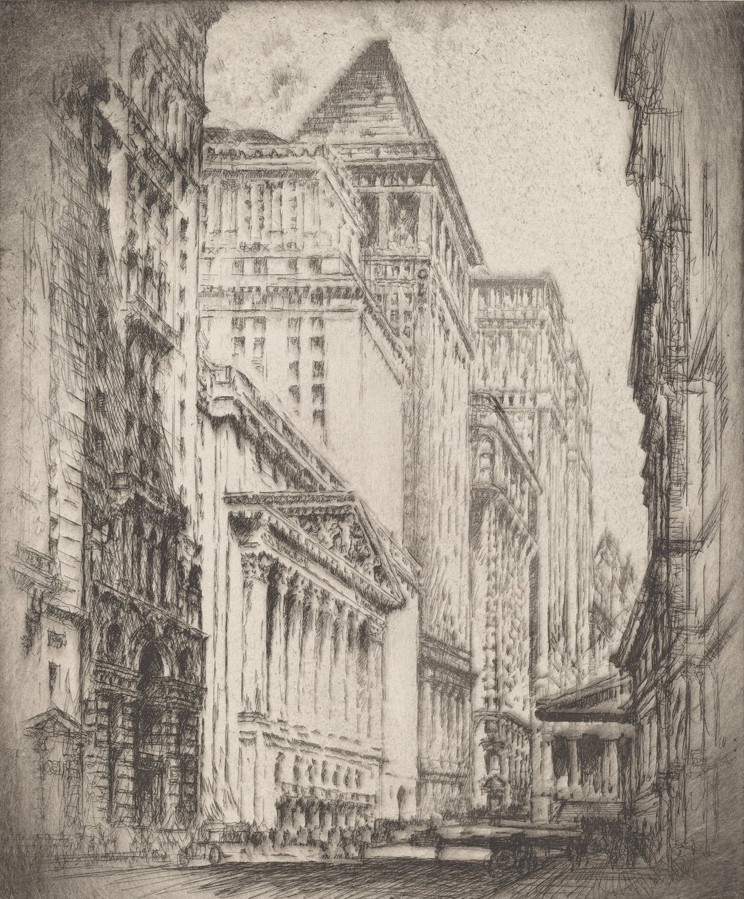 Bourse de New York, 1923 - Joseph Pennell