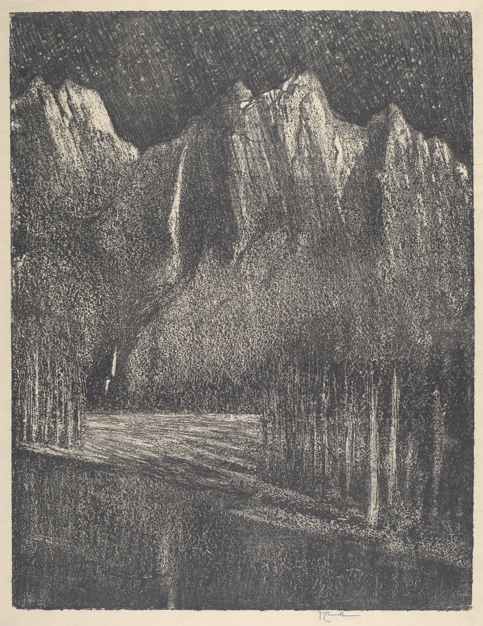 Nuit dans le Yosemite - Joseph Pennell