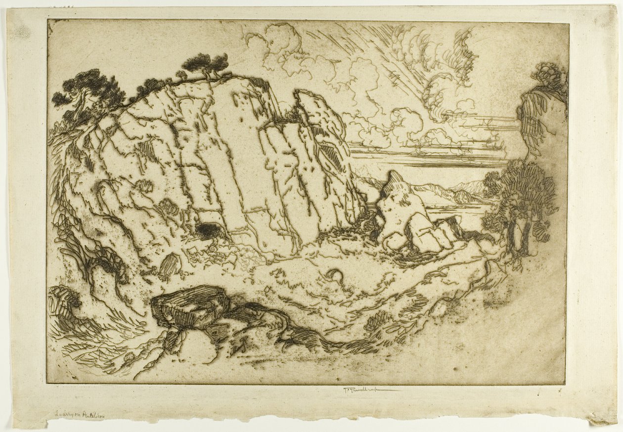 Carrière sur le Pentélique - Joseph Pennell