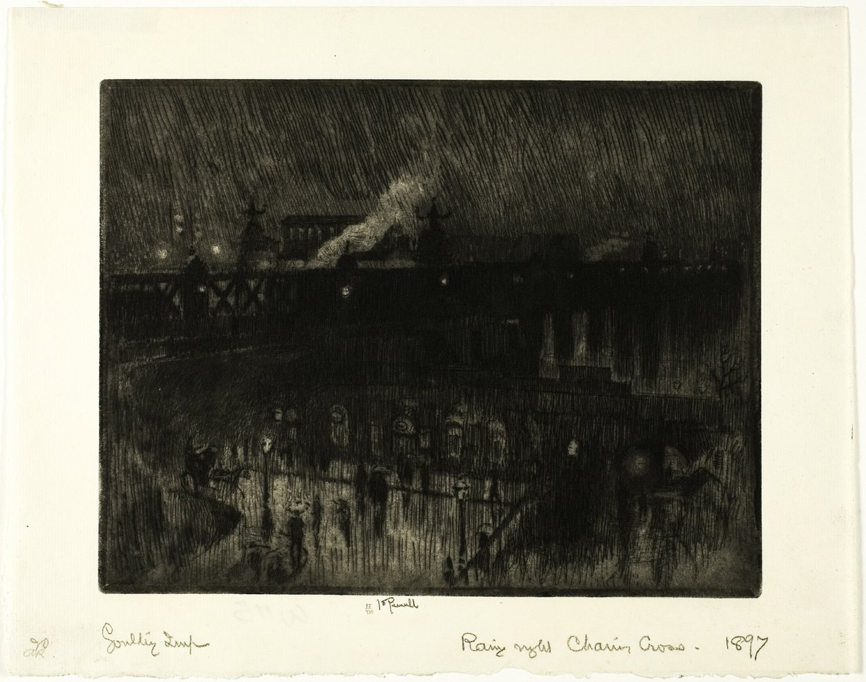 Nuit Pluvieuse, Gare de Charing Cross - Joseph Pennell