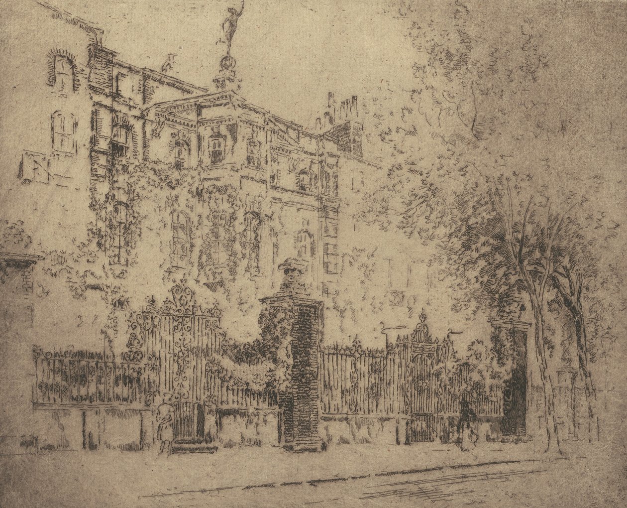 Maison de Rossetti, 1906 - Joseph Pennell