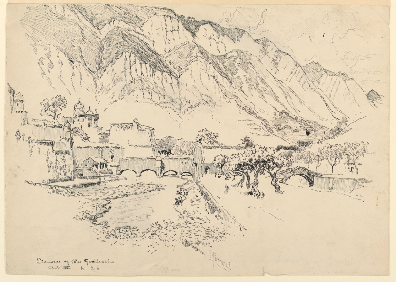 Source du Gordicchio - Joseph Pennell